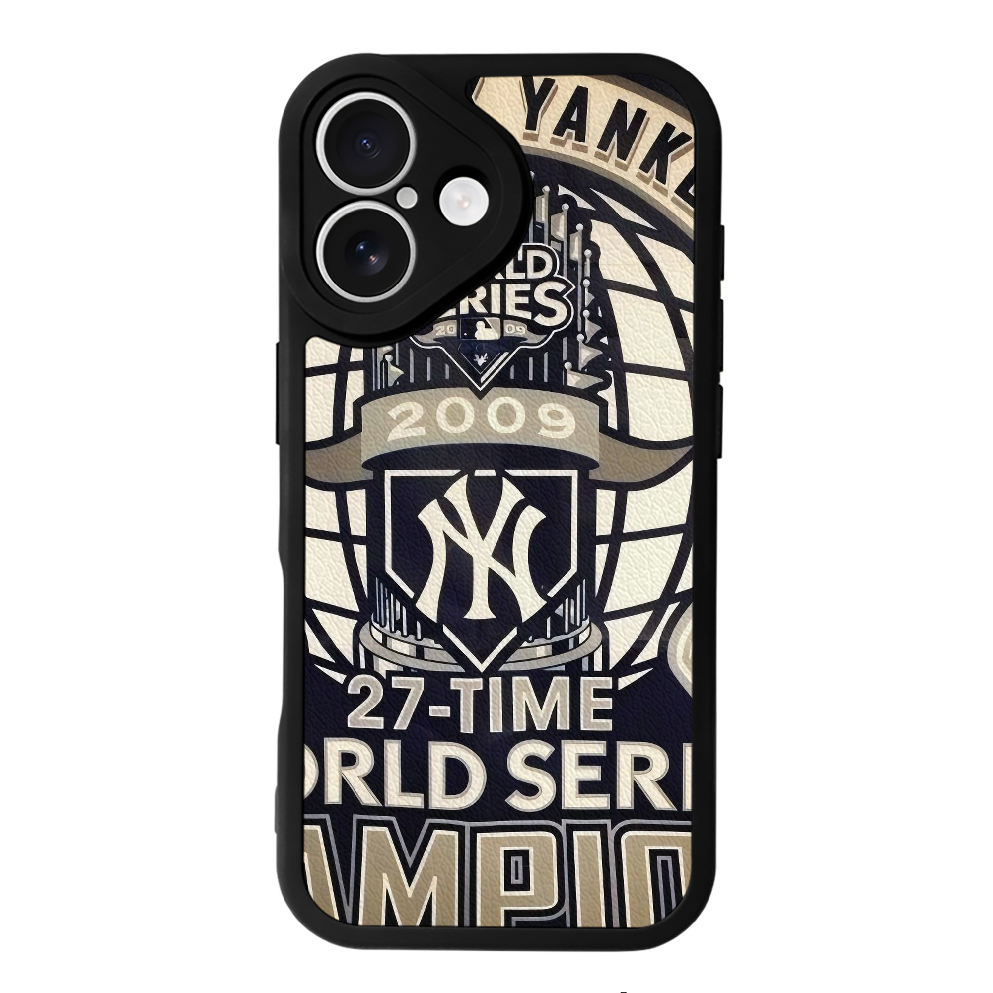 New York Yankees 256 IPhone 16 Silicone Leather Case – UV Print, Lambskin Texture – Perfect Fit, Wireless Charging Compatible, Scratch Resistant, Precise Cutouts – Stylish Protection For IPhone 16